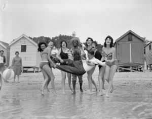 At the beach, Performing Arts Collection