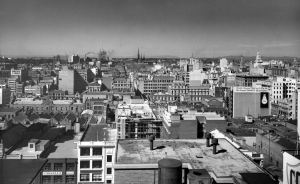 City skyline, PMG radio collection